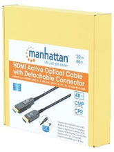 Cargar imagen en el visor de la galería, Cable Hdmi Fibra Optica M-M, 4k@60hz, 20 Mts, Manhattan 353243
