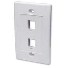 Cargar imagen en el visor de la galería, Tapa de Pared Faceplate Placa 2 Jacks P/RJ45