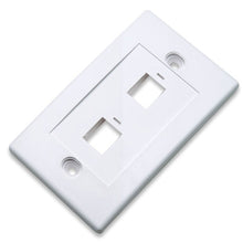 Cargar imagen en el visor de la galería, Tapa de Pared Faceplate Placa 2 Jacks P/RJ45