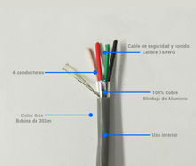 Cargar imagen en el visor de la galería, Metro de Cable Belden Blindado, 4x18 AWG (5302FE)
