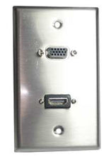 Cargar imagen en el visor de la galería, Tapa Metálica VGA + HDMI (H-H)
