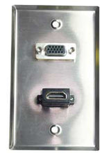 Cargar imagen en el visor de la galería, Tapa Metálica VGA + HDMI (H-H)
