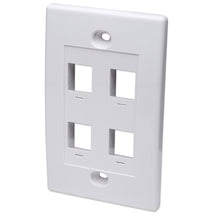 Cargar imagen en el visor de la galería, Tapa de Pared Faceplate Placa 4 Jacks P/RJ45
