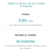 Cargar imagen en el visor de la galería, Point Smart Mercado Pago Lector de Tarjetas de Crédito, Debito con tickets
